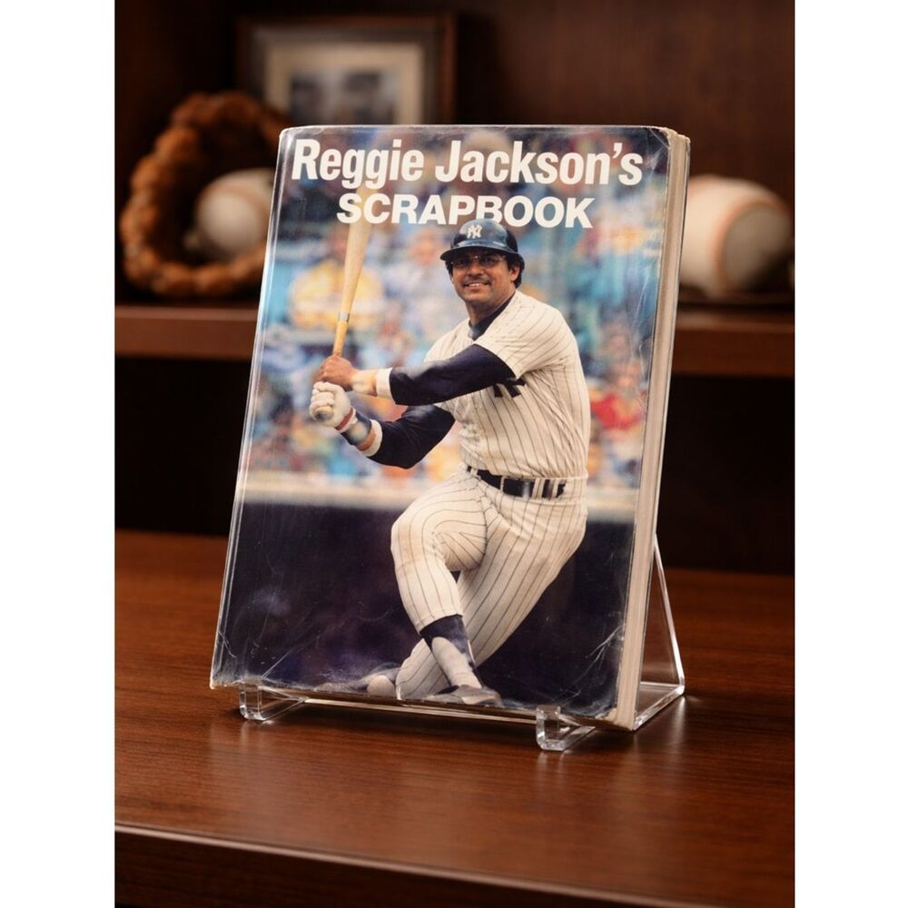 GUC Reggie Jackson Scrapbook Soft Cover Book - Published Autograph